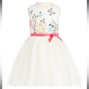 Ruby & Bloom Floral Butterfly Fit and Flare Dress Size 4